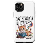Découvrez Une Histoire ; Un Mignon Chaton lit Un Livre Coque pour iPhone 11 Pro