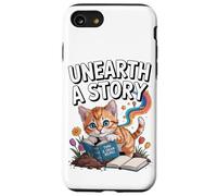 Découvrez Une Histoire ; Un Mignon Chaton lit Un Livre Coque pour iPhone SE (2020) / 7/8