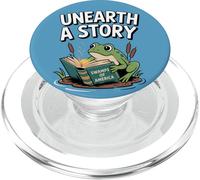Découvrez Une Histoire : Une Grenouille lisant Un Livre, été 2026 PopSockets PopGrip pour MagSafe