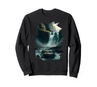 Découvrir la beauté Naturelle Cascade dans Un Paysage Sweatshirt