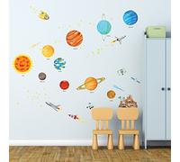 DECOWALL DS9-1501S Le Système Solaire (Moyen) (Ver anglais) Autocollants Muraux Mural Stickers Chambre Enfants Garderie Salon wall adhsif maison dcalcomanies