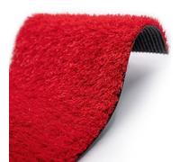 Decoweb Gazon Artificiel classé feu - Rouge - 22 mm - Rouleau de 2m x 7m