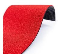 Decoweb Gazon synthétique - Event classé feu et certifié GRS - Rouge - 8 mm - Rouleau de 2m x 13.00m