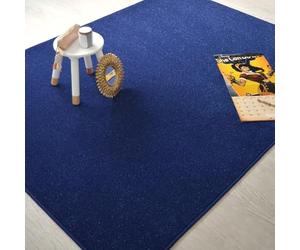 Decoweb Tapis Chambre d'enfant - Pailleté Flash - Bleu Marine - 145 x 200 cm