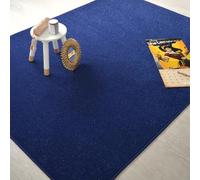 Decoweb Tapis Chambre d'enfant - Pailleté Flash - Bleu Marine - 70 x 100 cm