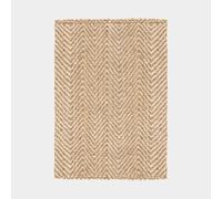 Decoweb Tapis Chevrons 100% Jute - 120 x 170 cm