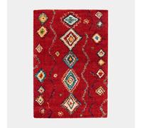Decoweb Tapis Motif berbère - Azilal - Rouge - 80 x 150 cm