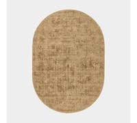 Decoweb Tapis Ovale en Jute et Coton - Lounge - Naturel - 120 x 170 cm