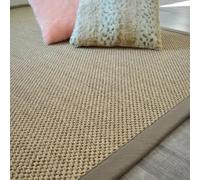 Decoweb Tapis sisal - Kidara orge - Ganse Taupe - 140 x 200 cm