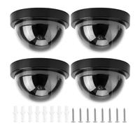 Decoy Caméra de vidéosurveillance avec lumière LED clignotante Faux systèmes de sécurité pour montage mural au plafond Dispositif de simulation de simulation de sécurité