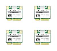 Decqerbe 4X RTL8822CE 1200Mbps 2.4G/5Ghz 802.11AC WiFi Carte RéSeau Mini PCIe Bluetooth 5.0 Prise en Charge Ordinateur Portable/PC 10/11