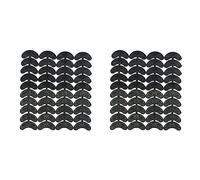 Decqerbe 80 PIÈCES 40 paires de protège-talons en caoutchouc Plaques d'orteils Robinets DIY Patins de réparation de chaussures Taille : 56 x 24 x 3,1 mm
