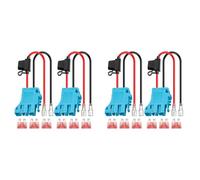 Decqerbe Paquet de 4 Connecteurs de Faisceau de Câbles 12 AWG de Remplacement pour Batterie Peg-Perego 12 V SLA sur Véhicule, D'Équitation avec Fusible