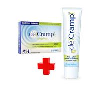 DéCramp KIT contre les crampes - NOUVELLE FORMULE plus concentrée en oligo-éléments - Lot de 1 Boite de 30 Comprimés + 1 Tube de Gel