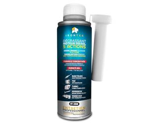 Décrassant Diesel 5en1 375ml - IRONTEK | IT 290 | Sans Démontage | Traitement Complet FAP Turbo EGR Injecteurs | Réduit Émissions