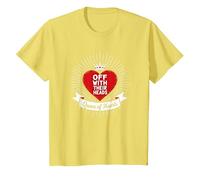 Décret Royal de la Reine des cœurs avec Leurs têtes T-Shirt, Enfant, Citron, 8 Ans
