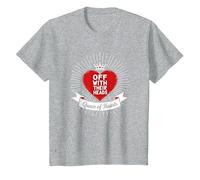 Décret Royal de la Reine des cœurs avec Leurs têtes T-Shirt, Enfant, Gris Chiné, 2 Ans