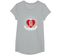 Décret Royal de la Reine des cœurs avec Leurs têtes T-Shirt, Fille, Gris Chiné, M