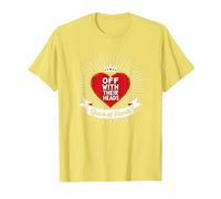 Décret Royal de la Reine des cœurs avec Leurs têtes T-Shirt, Homme, Citron, 3XL
