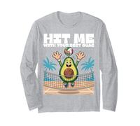 Décroche-moi avec ton plus beau motif de volley-ball amusant en guac Manche Longue