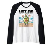 Décroche-moi avec ton plus beau motif de volley-ball amusant en guac Manche Raglan