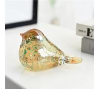 DECRZPB Figurine d'oiseau en Verre soufflé à la Main Hirondelle Moineau Colombe glaçure colorée Presse-Papier Cadeau d'anniversaire Ornements de Table décoration de Maison
