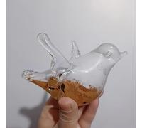 DECRZPB Figurine en Verre Hirondelle Moineau Colombe Oiseau Fait à la Main en Cristal soufflé Presse-Papier glaçage Art pour Ornements de Table décoration de Maison