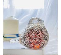 DECRZPB Glaçure colorée Faite à la Main en Verre doré Oiseau Colombe Hirondelle Figurine en Verre soufflé Presse-papiers Anniversaire Cadeau Table Ornements décor à la Maison