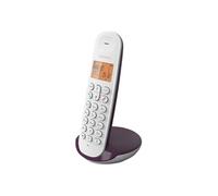 Logicom Téléphone sans fil ILOA 150 – Solo – Sans répondeur – Analogique et DECT – Aubergine