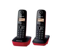 Dect Panasonic TG1612 Duo noir-rouge