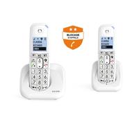 Téléphone fixe sans fil Alcatel XL785 Voice Duo Blanc Blanc E
