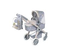 Decuevas 3x1 Foldable Coco With Backpack For S Up To Doll Car Doll 41x62x70 Cm 48 Cm Argenté Enfants