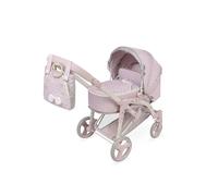 De Cuevas Toys Poussette de poupée Sophie 3x1 pliable pour poupées jusqu'à 48 cm Rose