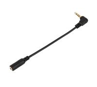 Decumeby Câble Convertisseur TRS vers TRRS 3,5 Mm, Solide et Durable, pour Téléphones Mobiles, Tablettes, Appareils Photo Numériques, Longueur de Câble Noire de 13 cm.