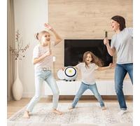 Decumeby Compagnon Robot Parlant Intelligent, Jouet Robot alimenté par IA avec écran de 1,28" avec Bluetooth 5.0 WiFi, Réveil Vocal, Prise en Charge de l'horloge Météo, Musique Vidéo