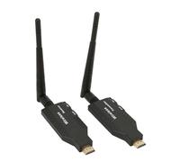 Decumeby Émetteur et Récepteur HDMI, Kit D'Extension HDMI 50 M HD 1080P, Extension sans Fil 60 Hz 5,8 GHz avec 2 Antennes Externes pour Ordinateur Portable, PC