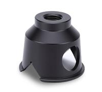 Decumeby Guide de Perçage de Trous Droits, Bloc de Perçage Vertical à 90°, Gabarit de en Alliage D'aluminium avec 8 Douilles de pour la Fabrication D'outils de (Ensemble noir 8 pièces)