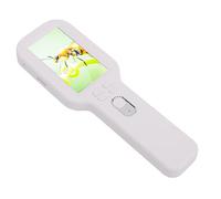 Decumeby Microscope Numérique Portable, Microscope Portatif 500X avec Double Objectif HD, Loupe électronique avec écran de 3,0" pour L'exploration Naturelle (White)