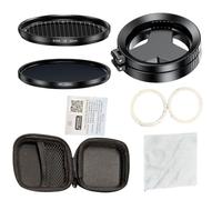 Decumeby Objectif D'appareil Photo de Téléphone Magnétique 2 en 1 52 Mm CPL polarisé et Filtres étoiles Réduction de L'éblouissement Pliable avec Conception Rotative pour (Verres polarisés CPL)