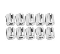 Decumeby Serre-Câble croisé 10 Pièces, Attache de Serrage de Garde-Corps en Fil d'acier Inoxydable 316, Facile à Installer, Gabarit de Câble Métallique adapté à L'intérieur et à (M10 4mm)