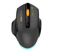 Decumeby Souris de Jeu, Souris Ergonomique à connectivité Polyvalente à 3 Modes, Programmable à 7 Touches avec Lumières RVB pour Ordinateur Portable PC (Black)
