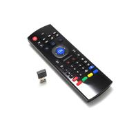 Decumeby Télécommande sans Fil Air Mouse, Mini Clavier à Capteur Gyroscopique 6 Axes avec 2,4 G RF Plug and Play, Apprentissage IR pour PC Media Player Projecteur
