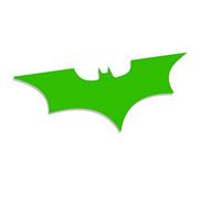 Decus Batman Dark Knight Symbol L 0161 (verdoyant) // Autocollant JDM Style Transfert de Vinyle