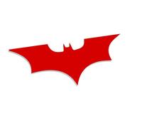 Decus Batman Dark Knight Symbol XL 0161 (Rouge) // Autocollant JDM Style Transfert de Vinyle