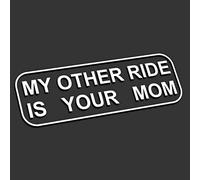 Decus My Other Ride is Your Mom L 1410 (Blanc Mat) // Autocollant JDM Style Transfert de Vinyle