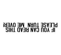 Decus Shop If You Can Read This Please Turm ME Over L 1128 (Noires) // Autocollant JDM Style Transfert de Vinyle
