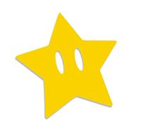 Decus Shop Super Mario Star XL 0144 (jaunir) // Autocollant JDM Style Transfert de Vinyle