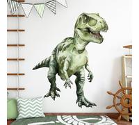 Decvictor Stickers Muraux Enfants Grand Dinosaure Autocollant Mural Tyrannosaure Dino Decoration Chambre Bebe Le Salon Pépinière Mur (W108 * H130 cm)