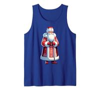 Ded Moroz Snegurochka Russie Père Noël Russe Russie Débardeur, Homme, Bleu Royal, XXL