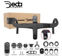 DEDA ALANERA RS T1000 Guidon de route intégré en carbone avec support d'ordinateur, routage de câbles interne, direction et entretoises de 28,6 mm 420x80mm